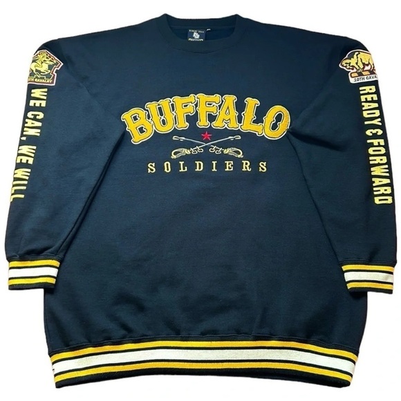 Bigboy Gear, Buffalo Soldiers, National Museum, Men's Sweatshirt, Navy, size 3XL - Picture 1 of 13